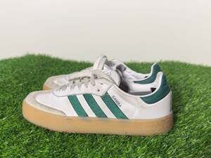 adidas Women's Sambae Platform Sneakers Cloud White Collegiate Green